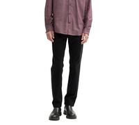 TOM TAILOR Men's Josh Regular Slim Trousers with Stretch, 29999 - Black, 29 W/32 L