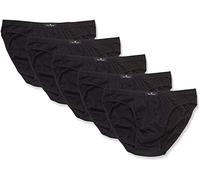 TOM TAILOR Men's Mini Briefs Pack of 5 Slip, Black (Black 9000), L