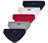 TOM TAILOR Men's Plain Briefs Blue Blau (navy-white-red 7249) Medium