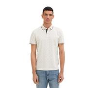 TOM TAILOR Men's Polo Shirt 1035521, 31266 - Off White Multicolor Design, M