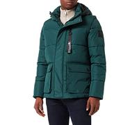 TOM TAILOR Men's Puffer Jacket with Hood 1032491, 10834 - Deep Green Lake, L