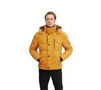 TOM TAILOR Men's Puffer Jacket with Removable Hood 1032486, 10680 - Flame Brown, XL