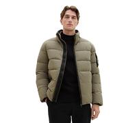 TOM TAILOR Men's Puffer Jacket with Removable Hood, 32097-smokey Olive Green, L