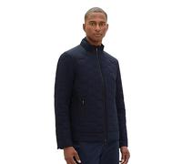 TOM TAILOR Men's Quilted Jacket with Stand-up Collar in Biker Style, 10668-sky Captain Blue, XXL