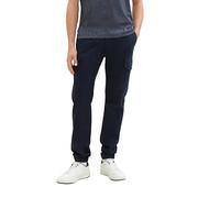 TOM TAILOR Men's Regular Fit Cargo Trousers with Stretch, 10668 - Sky Captain Blue, L
