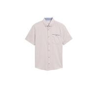 TOM TAILOR Men's Shirt, 37976 - Cashew Beige Structured Slub, M