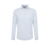 TOM TAILOR Men's Slim Fit Shirt with Structure 1023881, 24183 - Light Blue White Structure, XL