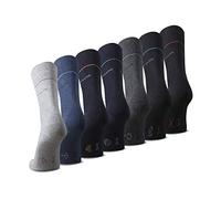 Tom Tailor Men's Socks Box of 7 - 7 Days Gift Box, 7 Pairs Cotton Socks with Sorting Aid, High Cotton Content, Perfect Fit for Everyday & Leisure, Size 6-8 and 9-11, gray, 43-46