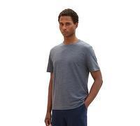 TOM TAILOR Men's Spacedye T-Shirt, 32437-dusty Dark Teal Spacedye, L
