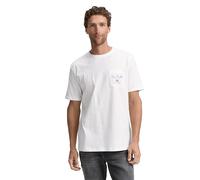 TOM TAILOR Men's T-Shirt, 10332 - Off White, S