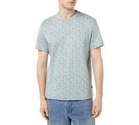 TOM TAILOR Men's T-Shirt 1035554, 31322 - Ice Blue Geometric Design, M