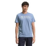 TOM TAILOR Men's T-Shirt 1035611, 12364 - Greyish Mid Blue, L