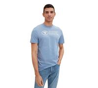 TOM TAILOR Men's T-Shirt 1035611, 12364 - Greyish Mid Blue, XL