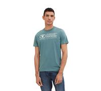TOM TAILOR Men's T-Shirt 1035611, 30105 - Deep Bluish Green, L