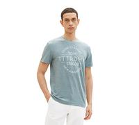 TOM TAILOR Men's T-Shirt 1035635, 31596 - Deep Bluish Green Grindle, M