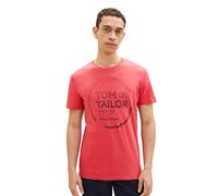 TOM TAILOR Men's T-Shirt 1036952, 31045 - Soft Berry Red, XS