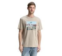 TOM TAILOR Men's T-Shirt, 11032 - Cashew Beige, M