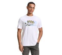 TOM TAILOR Men's 1046712 T-Shirt, 20000-White, S