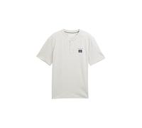 TOM TAILOR Men's T-Shirt, 38083 - Off White Multicolour NEP, XS