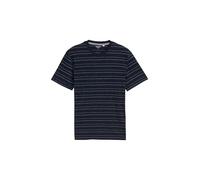 TOM TAILOR Men's T-Shirt, 38087 - Navy Multicolor NEP Stripe, XS