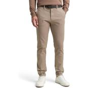 TOM TAILOR Men's Trousers, 38564 - Beige Brown Zig Zag Structure, 38 W/32 L