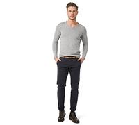 TOM TAILOR Men's Trousers Travis Casual Chino w / Belt, Blue (lunar eclipse 6911), 32/34