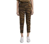 TOM TAILOR mine to five Women's Tapered Pants, 22793-olive Zebra Design, 40