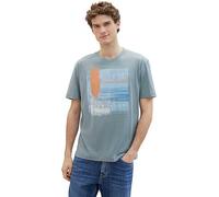 Tom Tailor Round Neck Printed T-Shirt Grey