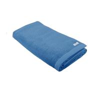Tom Tailor Sauna Towel, 80 x 200 cm, 100% Cotton/Terry Towel, with Two Hangers and Label with Logo, Colour Bath Towel Blue (Cool Blue)