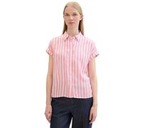 Tom Tailor Short Sleeve Shirt Pink Stripe