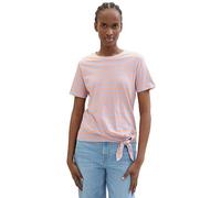 Tom Tailor Side Knot T-Shirt Peach Stripe