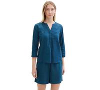 Tom Tailor Three-Quarter Sleeve Blouse Royal Blue