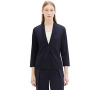 Tom Tailor Three-Quarter Sleeve Short Blazer Blue