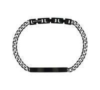 TOM TAILOR - TT-B0059 Men's Stainless Steel Bracelet - Gun - Bar Pendant