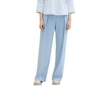 Tom Tailor Wide Leg Pleated Trousers Light Blue