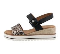 TOM TAILOR Women 9590210003 Wedge Sandal, Silver Black, 5 UK