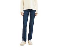 TOM TAILOR Women's 1008119 Alexa Straight Jeans, 10282 Dark Stone Wash Denim, 33 W/30 L