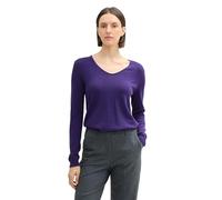 TOM TAILOR Women's 1012976 Pullover Sweater, 36518-Cosmic Violet, XXS