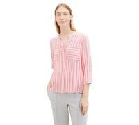 TOM TAILOR Women's 1016190 Blouse, 35245-Pink Offwhite Stripe, XS