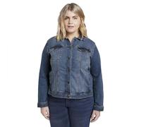TOM TAILOR Women's 1016629 Plus size denim jacket in washed look, 10110 - Blue Denim, 46 Plus