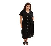 TOM TAILOR Women's 1033388 Plussize Dress, 14482-Deep Black, 46