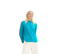 TOM TAILOR Women's 1034821 Blouse, 30014 - Teal Blue, 44