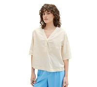 TOM TAILOR Women's 1036703 Blouse, 31649-Ivory Ecru, 34