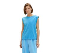 TOM TAILOR Women's 1036779 Top, 21184 Soft Cloud Blue, Large