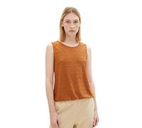 TOM TAILOR Women's 1036793 Top with Pattern, 31650-Terracotta Brown, XXL