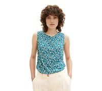 TOM TAILOR Women's 1037218 Top with Pattern, 32149-Petrol Small Abstract Design, XXL