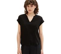 TOM TAILOR Women's 1037231 Blouse, 14482-Deep Black, 36