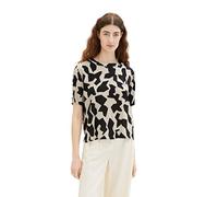 TOM TAILOR Women's 1037271 Blouse, 32145-Black Big Abstract Design, 38