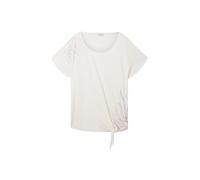TOM TAILOR Women's 1037488 T-Shirt with Print, 10315 Whisper White, XXS