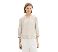 TOM TAILOR Women's 1037882 Blouse, 32398-Clouds Grey Melange, 8